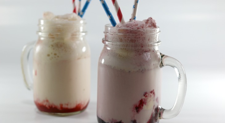 Berry Ice Cream Floats