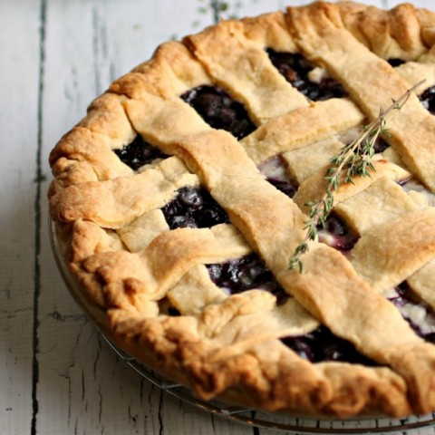 Blueberry Pie with Lemon and Thyme