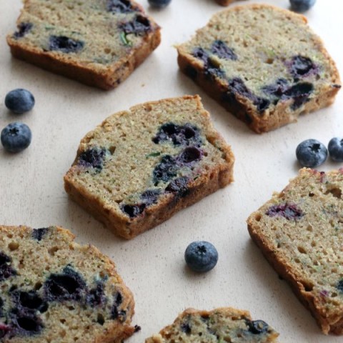 Blueberry Zucchini Bread Recipe - this delicious, moist bread is a MUST make! SHH...don't tell the kids it has veggies in it though, they will never know! The Zucchini and Blueberries make a double punch of flavor with all the great nutrients for you! Click on the Photo for the Zucchini Bread Recipe!