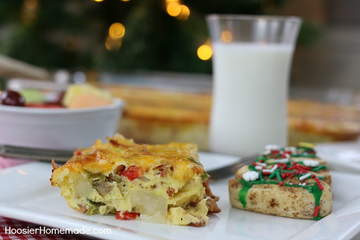 BREAKFAST CASSEROLE -- This easy to make breakfast casserole is perfect for holiday mornings, yet easy enough for everyday!