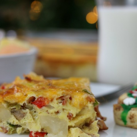 BREAKFAST CASSEROLE -- This easy to make breakfast casserole is perfect for holiday mornings, yet easy enough for everyday!