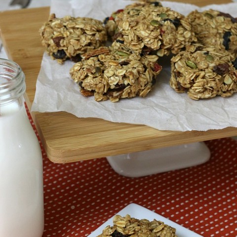 BREAKFAST COOKIES -- Whip up a batch or two and have them ready for the busy mornings! Pack them in lunches, enjoy as an afternoon snack or while you are relaxing in the evening!