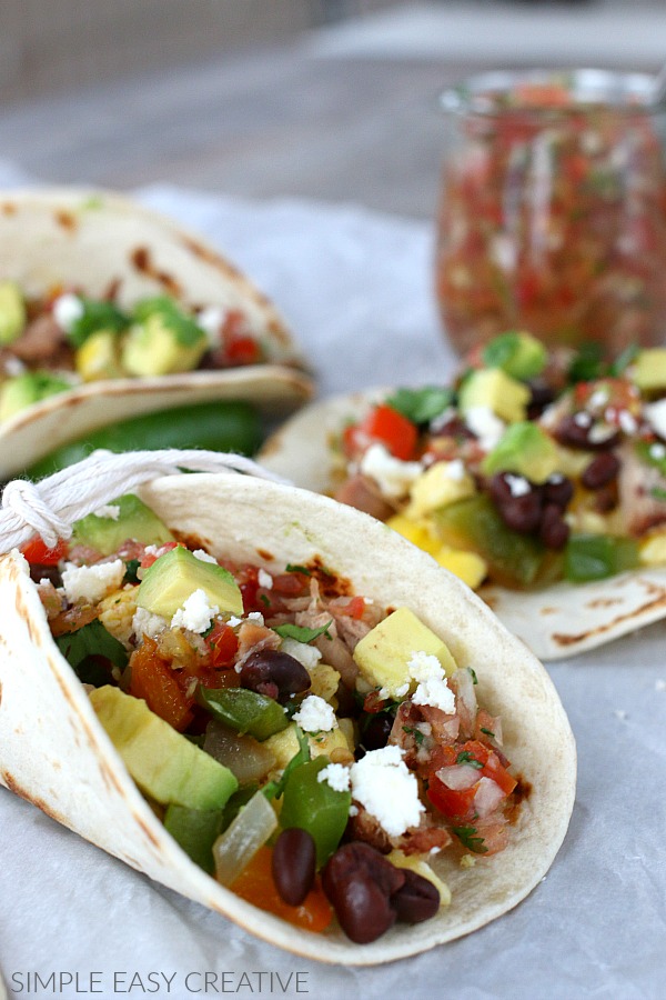 Layers of Breakfast Tacos