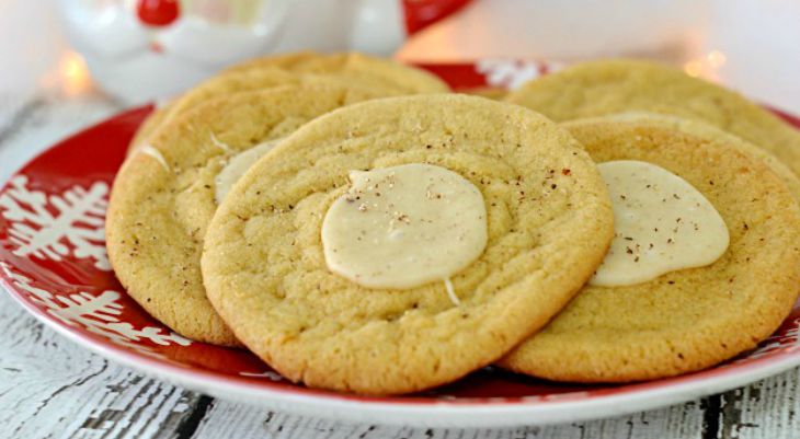 Brown Butter Cookies with Eggnog Fudge: Holiday Inspiration