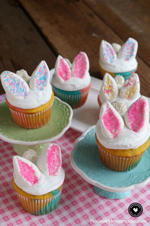 Easy Bunny Cupcakes - Hoosier Homemade