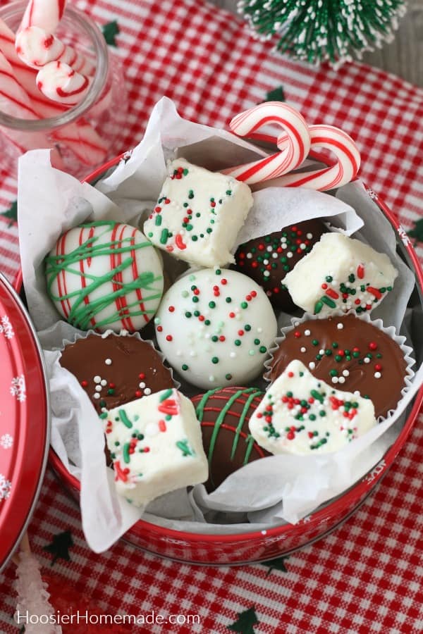 Candy Gift for Christmas with three kinds of candy