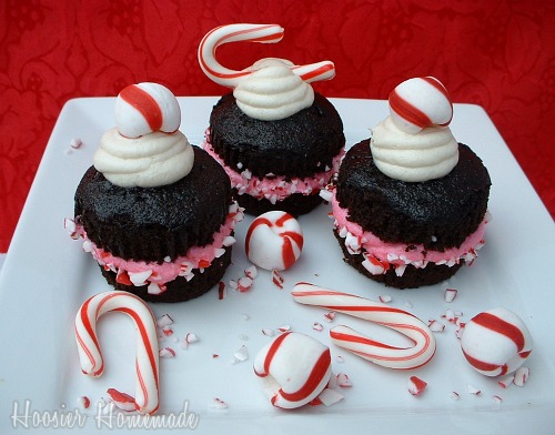 Candy Cane Cupcakes for the Cupcake Challenge