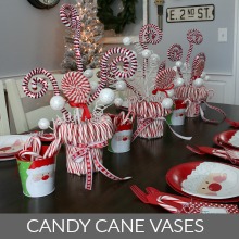 Candy Cane Vases