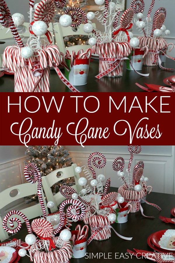 Candy Cane Vases