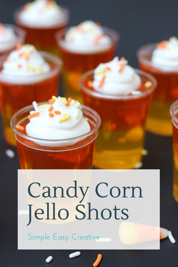 Candy Corn Jello Shots - Hoosier Homemade
