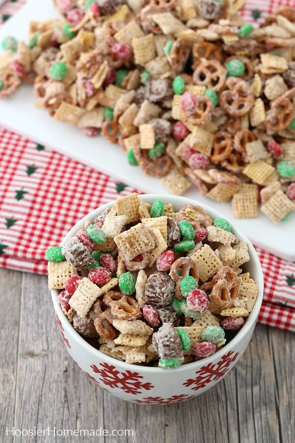 Christmas Candy Crunch in a bowl