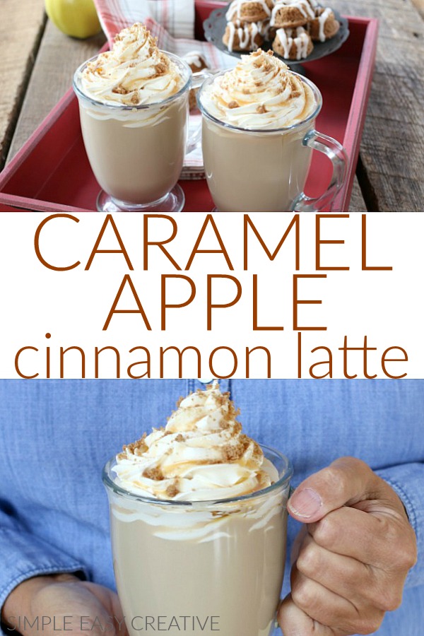 Caramel Apple Cinnamon Latte perfect for Fall