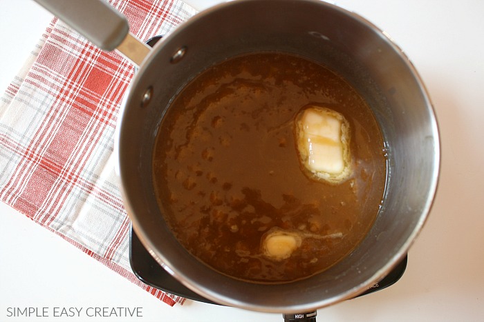 Homemade Caramel Sauce cooking