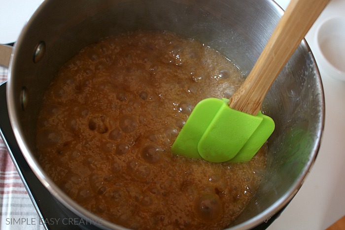 Caramel Sauce boiling