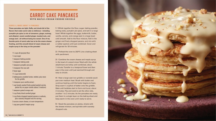 Carrot Cake Pancakes: Brunch at Bobby’s Cookbook