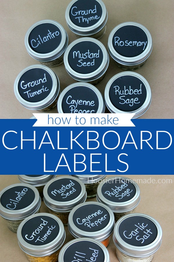 DIY Chalkboard Organizing Labels - Houseful of Handmade