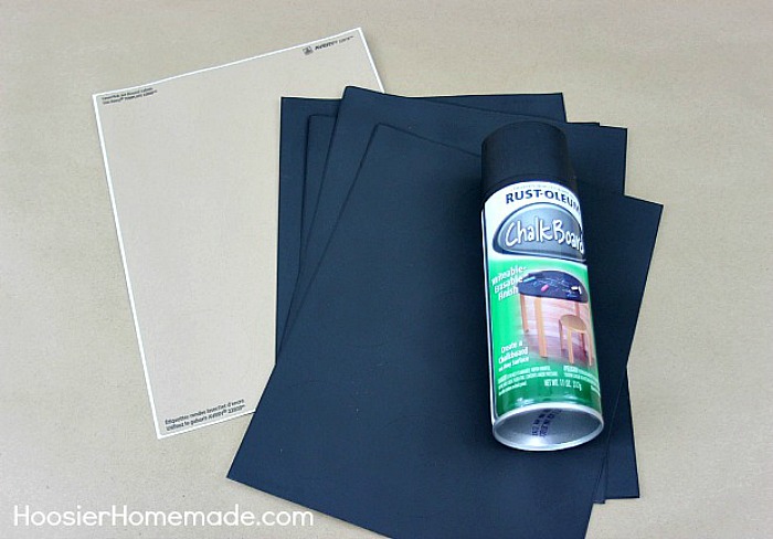 Supplies for Chalkboard Stickers