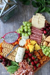 Charcuterie Board with Fruit and Vegetables - Hoosier Homemade