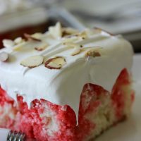 Cherry Almond Poke Cake - Hoosier Homemade