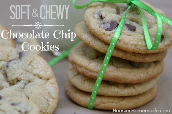 Soft and Chewy Chocolate Chip Cookies from Hoosier Homemade inkatrinaskitchen.com #BringtheCOOKIES
