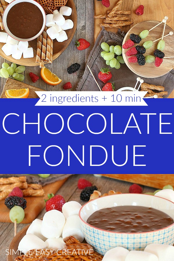 Chocolate Fondue - Hoosier Homemade