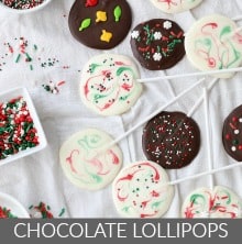Chocolate Lollipops for Christmas