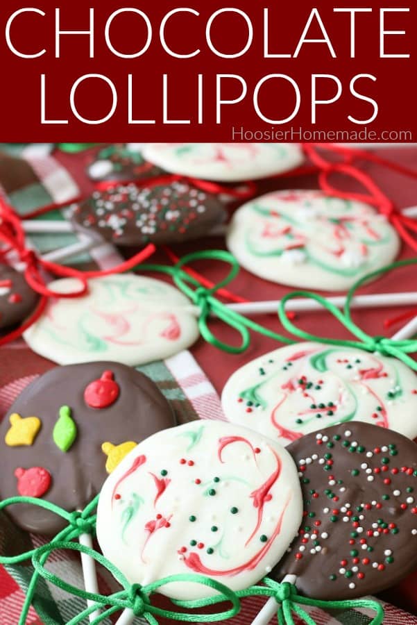 Chocolate Lollipops for Christmas