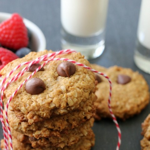 Chocolate Peanut Butter Oatmeal Cookies