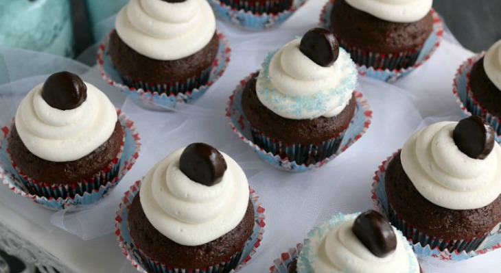 Chocolate Peppermint Pattie Cupcakes