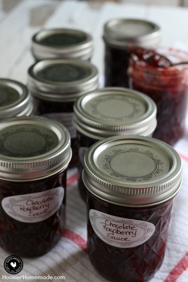 With only 5 ingredients, you can make your own Chocolate Raspberry Sauce. Delicious on Ice Cream, but also perfect for baking, filling cupcakes, over fruit and more! Click on the Photo for the Recipe and to learn more about Canning!