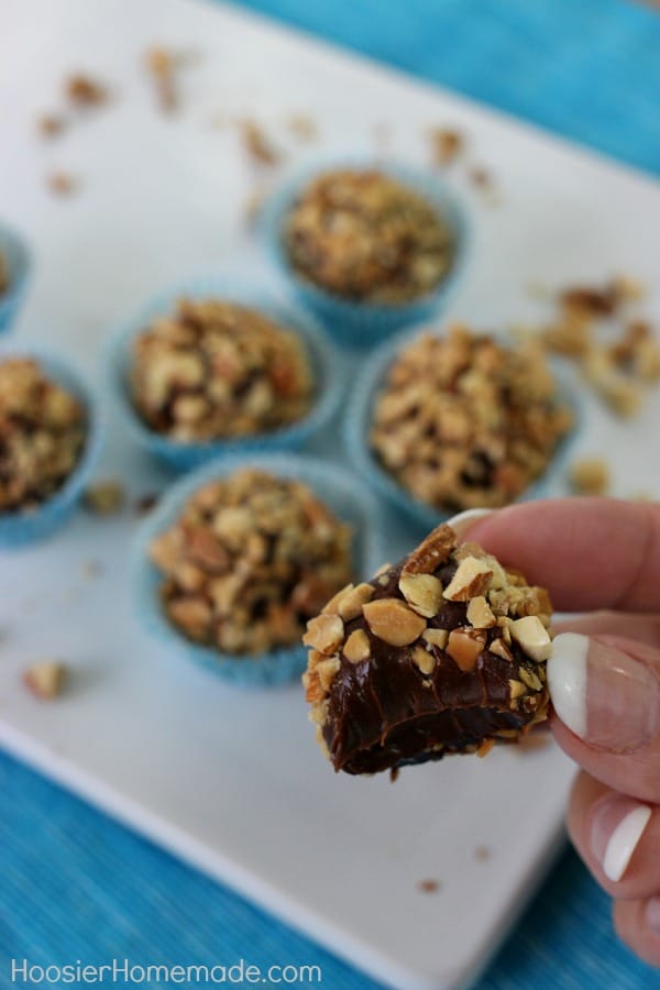 Chocolate Strawberry Truffles with bite out 