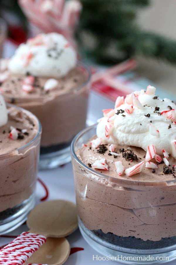 Mini Chocolate Trifle with Peppermint