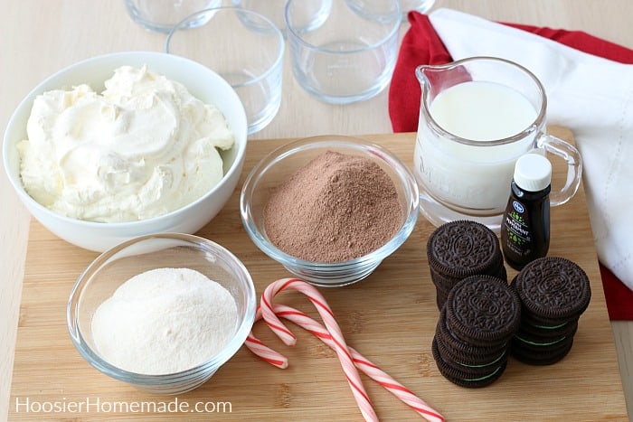 Ingredients for Chocolate Trifle
