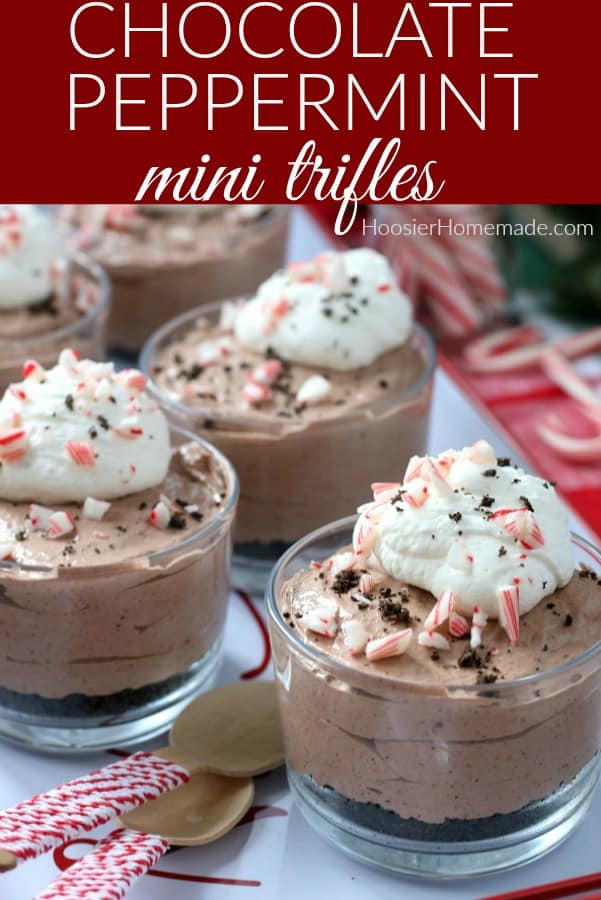 Chocolate Mini Trifles with Peppermint