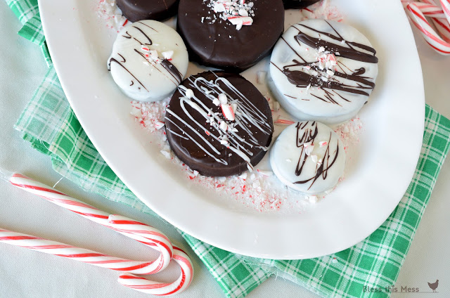 Double Dark Candy Cane Crunch Cookies: 100 Days of Homemade Holiday Inspiration