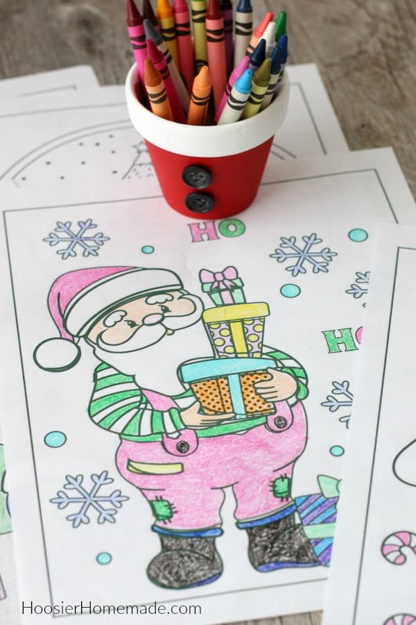 Santa Christmas Coloring Pages