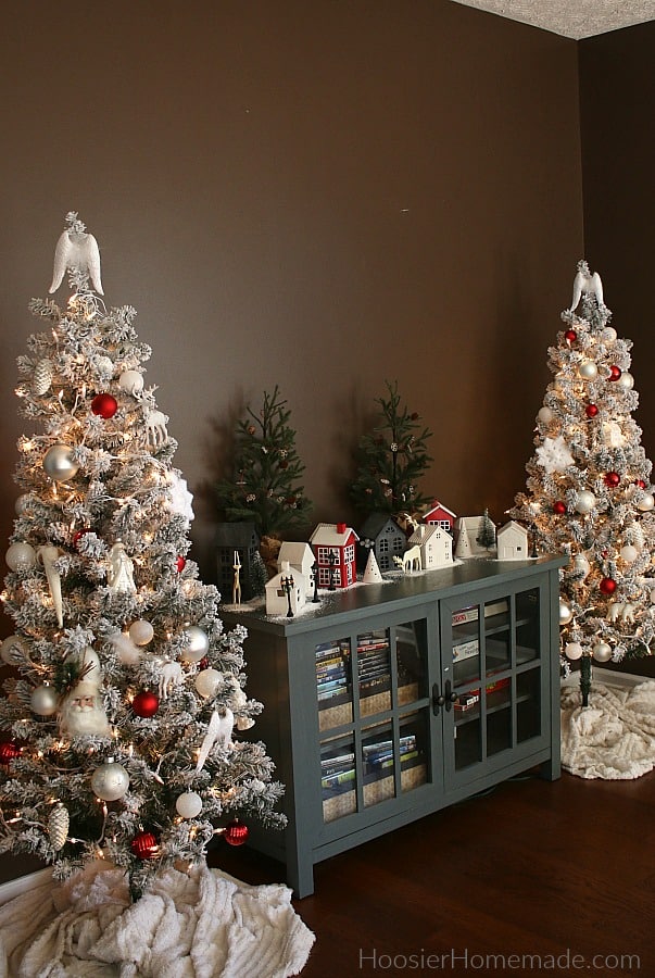 Christmas Trees in Dining Room