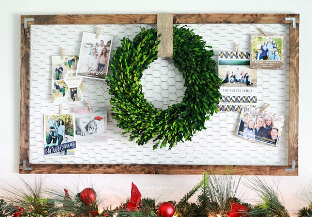 Holiday Card Display: Homemade Holiday Inspiration