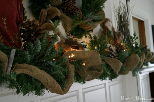 Rustic Christmas Mantel