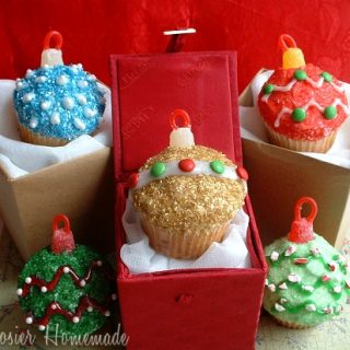 Christmas Ornament Cupcakes