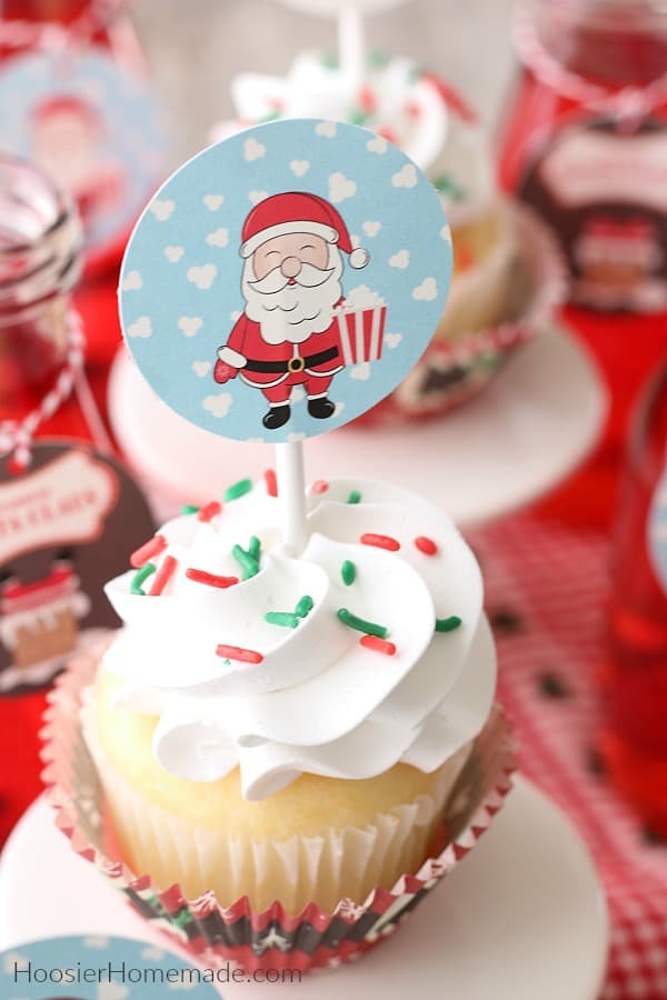 Christmas Printables Cupcake Topper