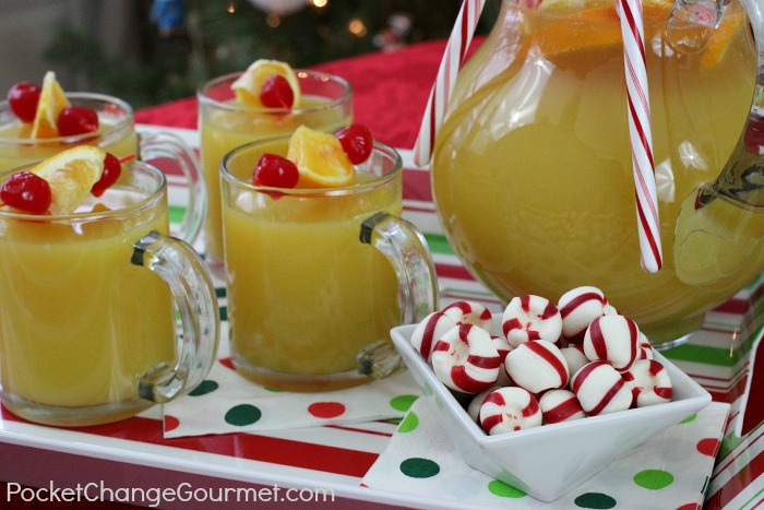 Holiday Surprise Punch | Recipe on PocketChangeGourmet.com