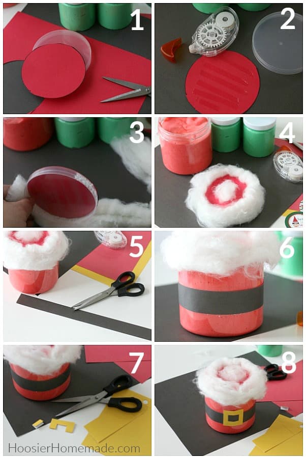 Christmas Slime Santa Container