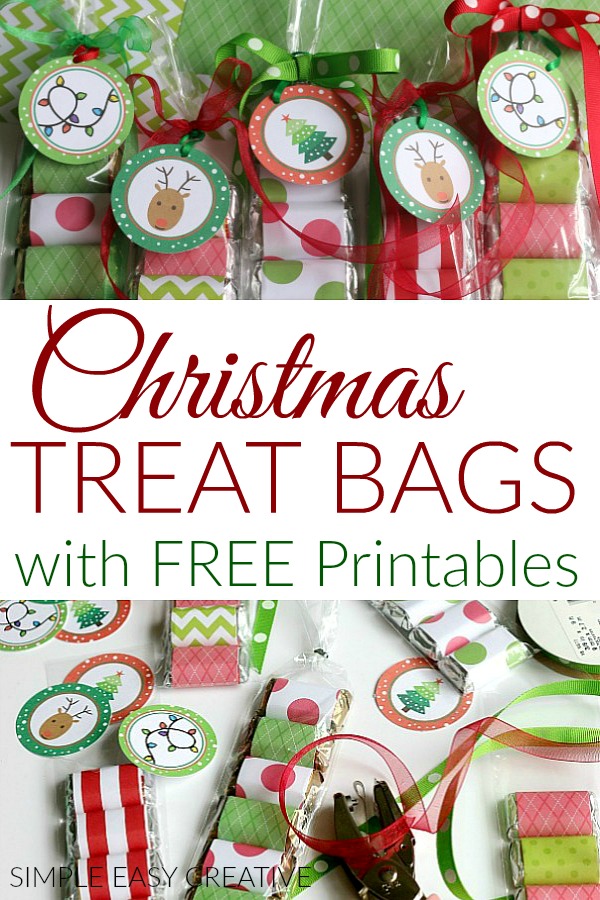 Christmas Treat Bags with Printables Holiday Inspiration