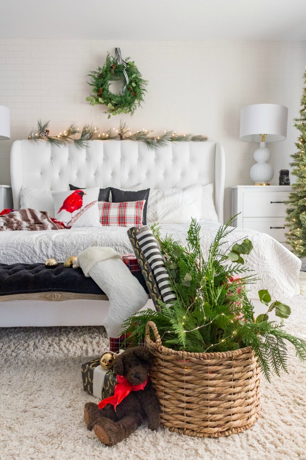 Christmas Bedroom Decor Holiday Inspiration  Hoosier Homemade