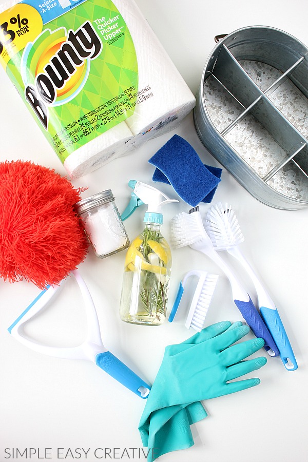 Supplies for Cleaning Caddy