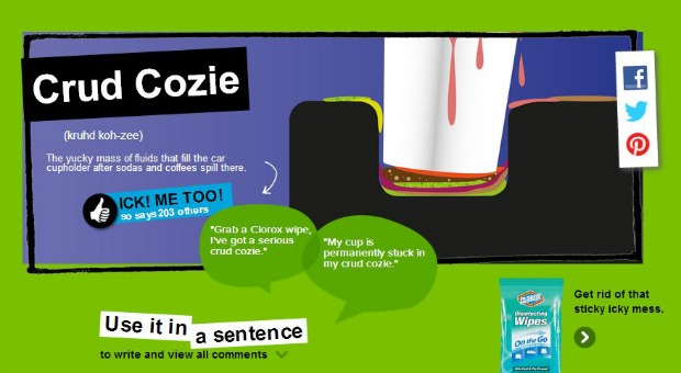 Clorox Icktionary: Crud Cozie