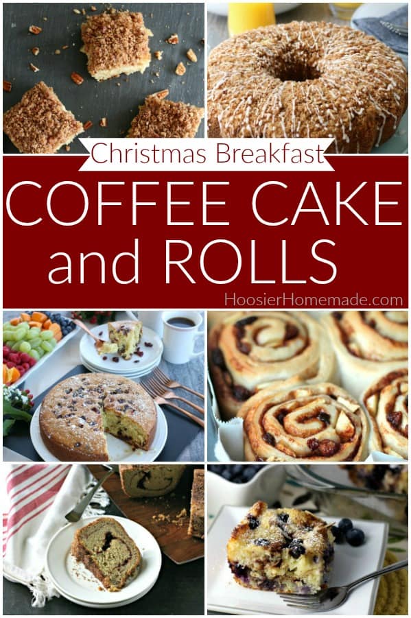 Coffee Cake and Rolls for Christmas Breakfast