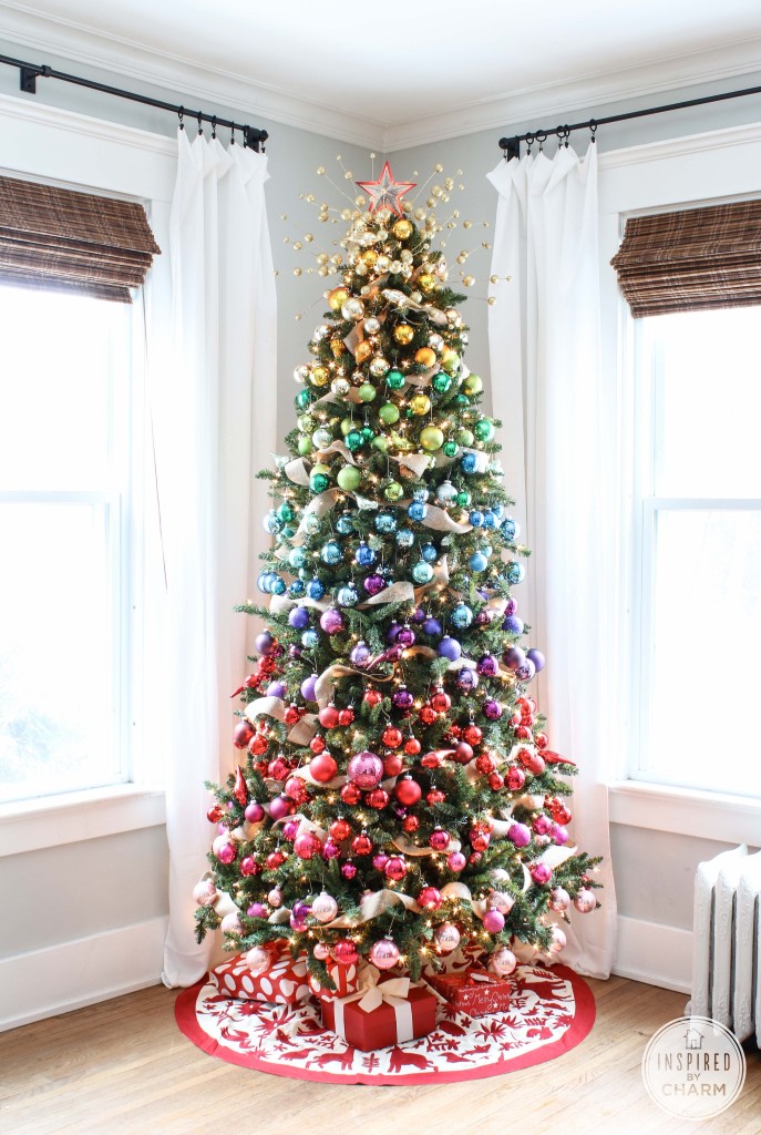 Colorful Christmas Tree Homemade Holiday Inspiration Hoosier Homemade