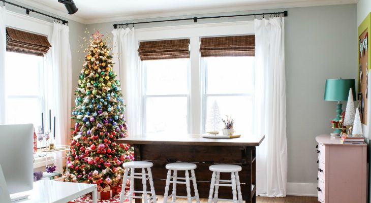 Colorful Christmas Tree: Homemade Holiday Inspiration